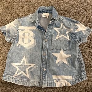 Toddler Denim Burberry top & shorts